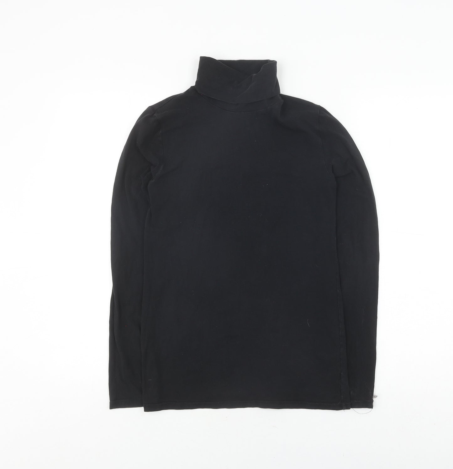 GAP Women's Black Roll Neck Long Sleeve T-Shirt S