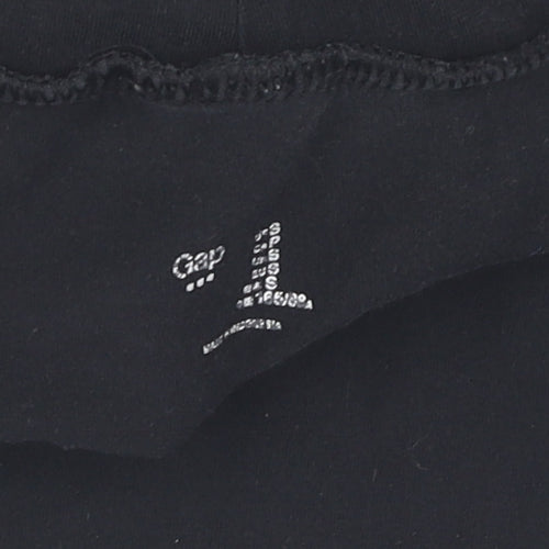 GAP Women's Black Roll Neck Long Sleeve T-Shirt S