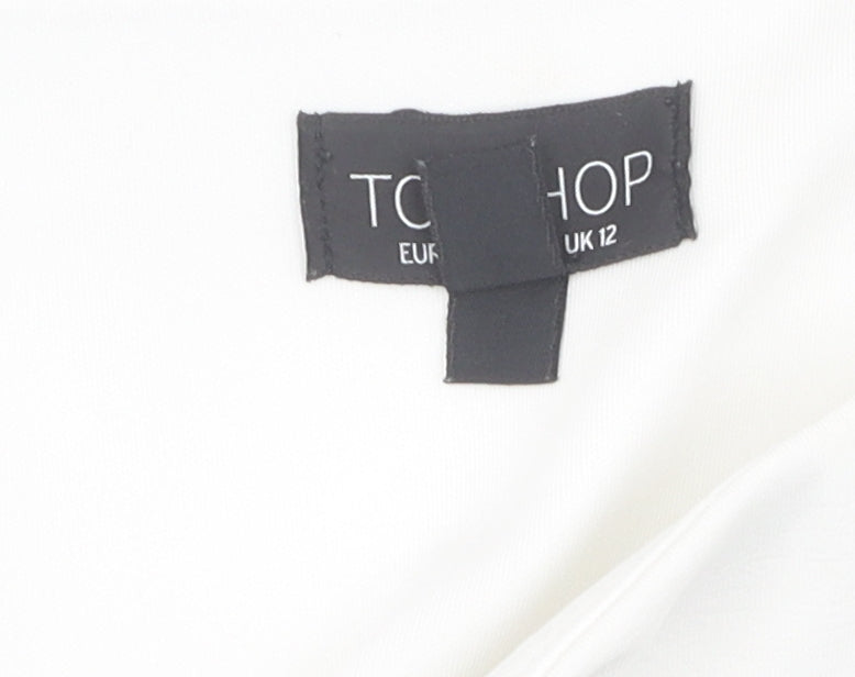 Topshop Women's White Skirt Size 12