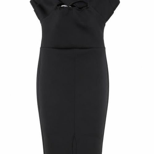 boohoo Black Sheath Dress Women Size 14 Party