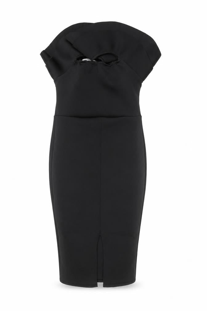 boohoo Black Sheath Dress Women Size 14 Party