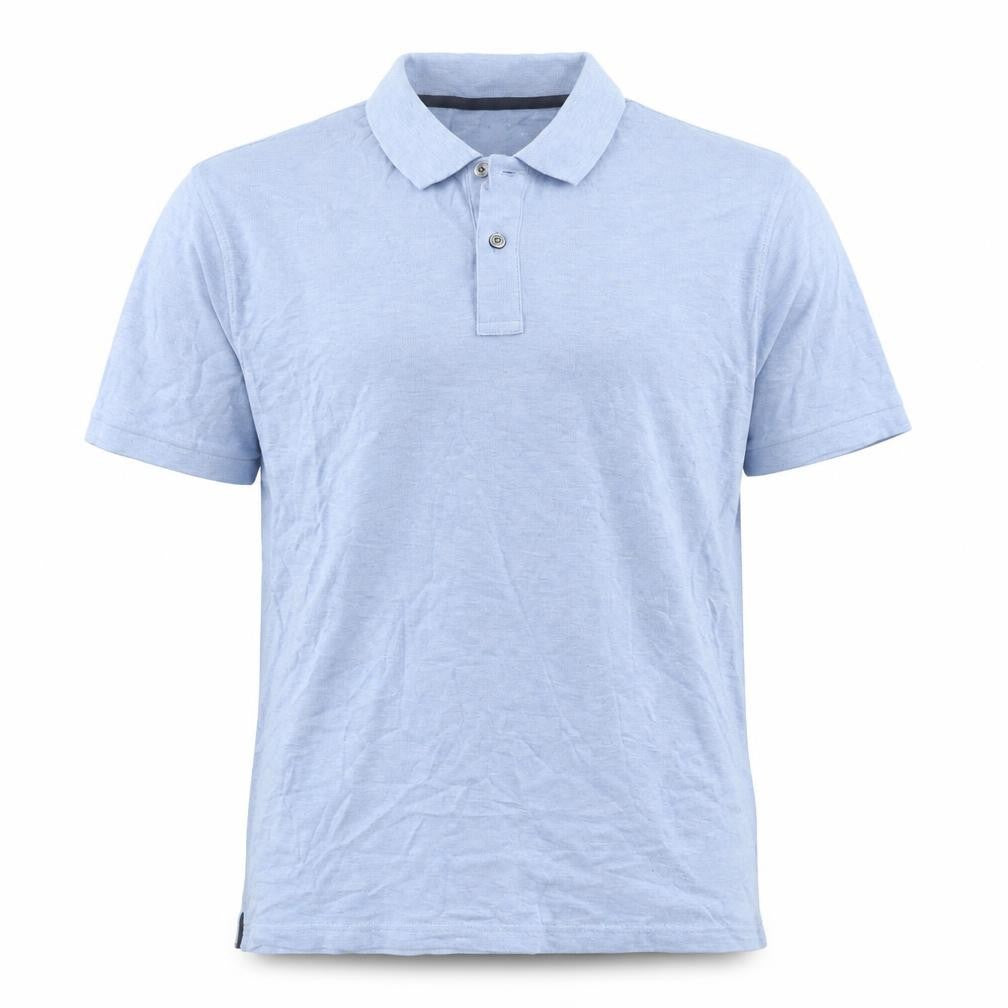 Front view of Marks & Spencer Men's Blue Polo Shirt - Medium