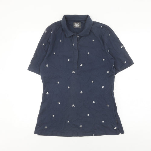 Land Rover Women's Blue Polo Size 14