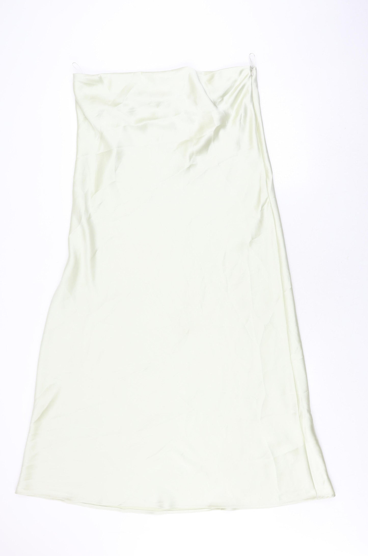 ZARA Women's Ivory Zip Skirt XXL No Pattern