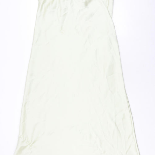 ZARA Women's Ivory Zip Skirt XXL No Pattern