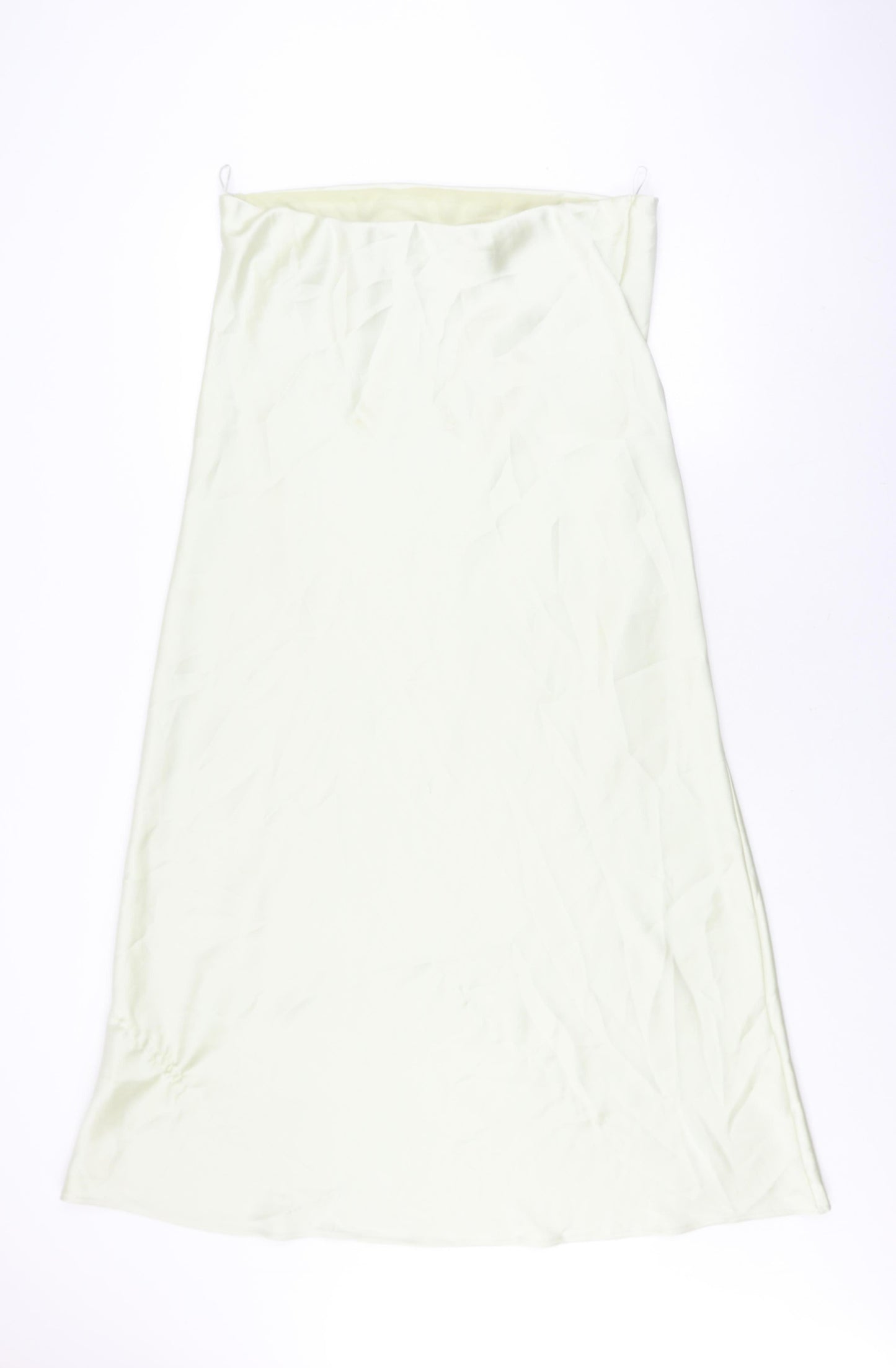 ZARA Women's Ivory Zip Skirt XXL No Pattern