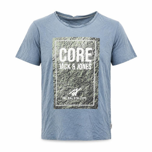 Jack & Jones Men's Blue Graphic Print T-Shirt, M