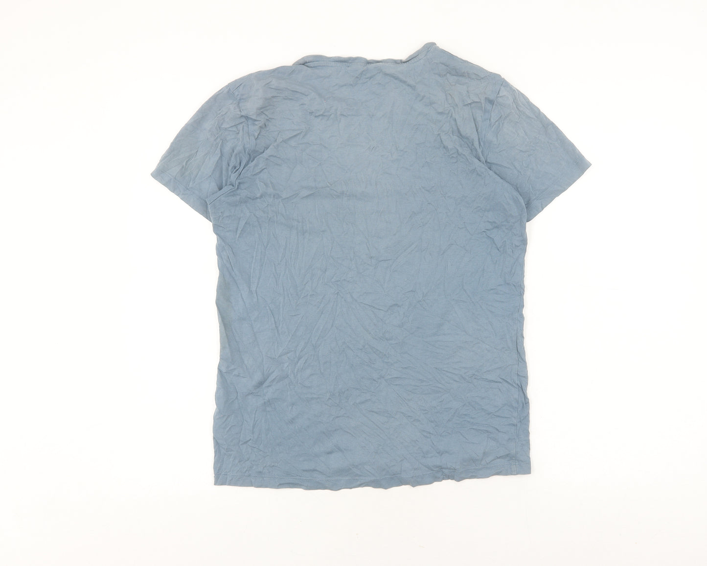 Jack & Jones Men's Blue Graphic Print T-Shirt, M