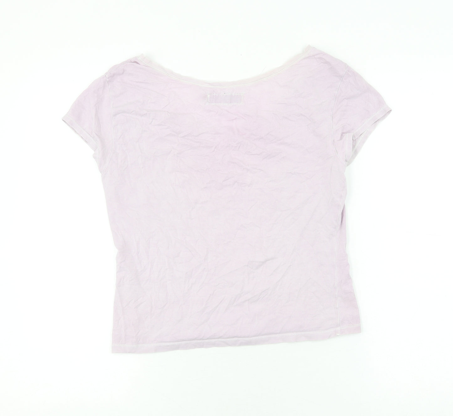 Women's White Stuff Pink T-Shirt Size 3 V-Neck Cotton