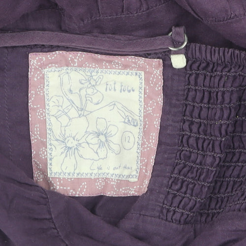 Fat Face Women's Purple Slip Dress Size 12