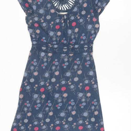 Debenhams Women's Blue Floral Shift Dress Size 10
