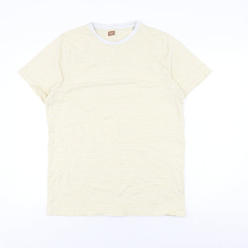 Common People Women’s Yellow Striped T-Shirt Medium
