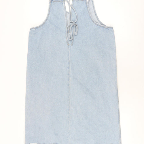 Vero Moda Women's Blue Denim Sleeveless Dress L