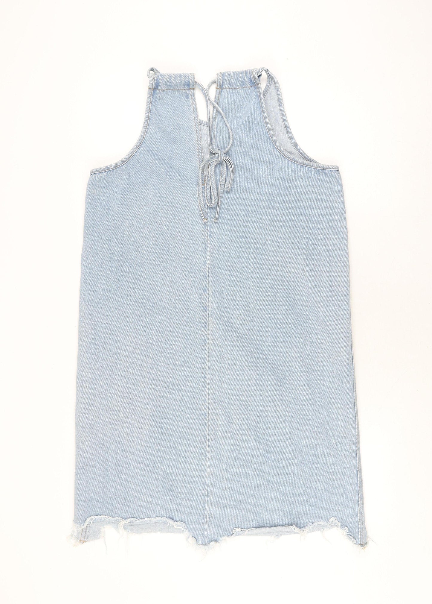 Vero Moda Women's Blue Denim Sleeveless Dress L