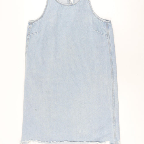 Vero Moda Women's Blue Denim Sleeveless Dress L