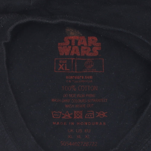 Star Wars Men's XL Black Graphic T-Shirt