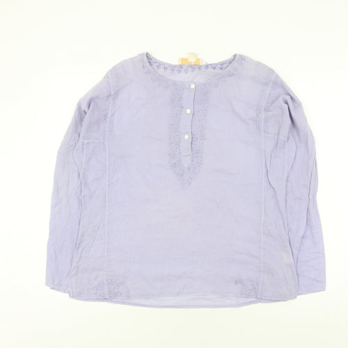 Geisha Girl Women's Purple Tunic Blouse, L