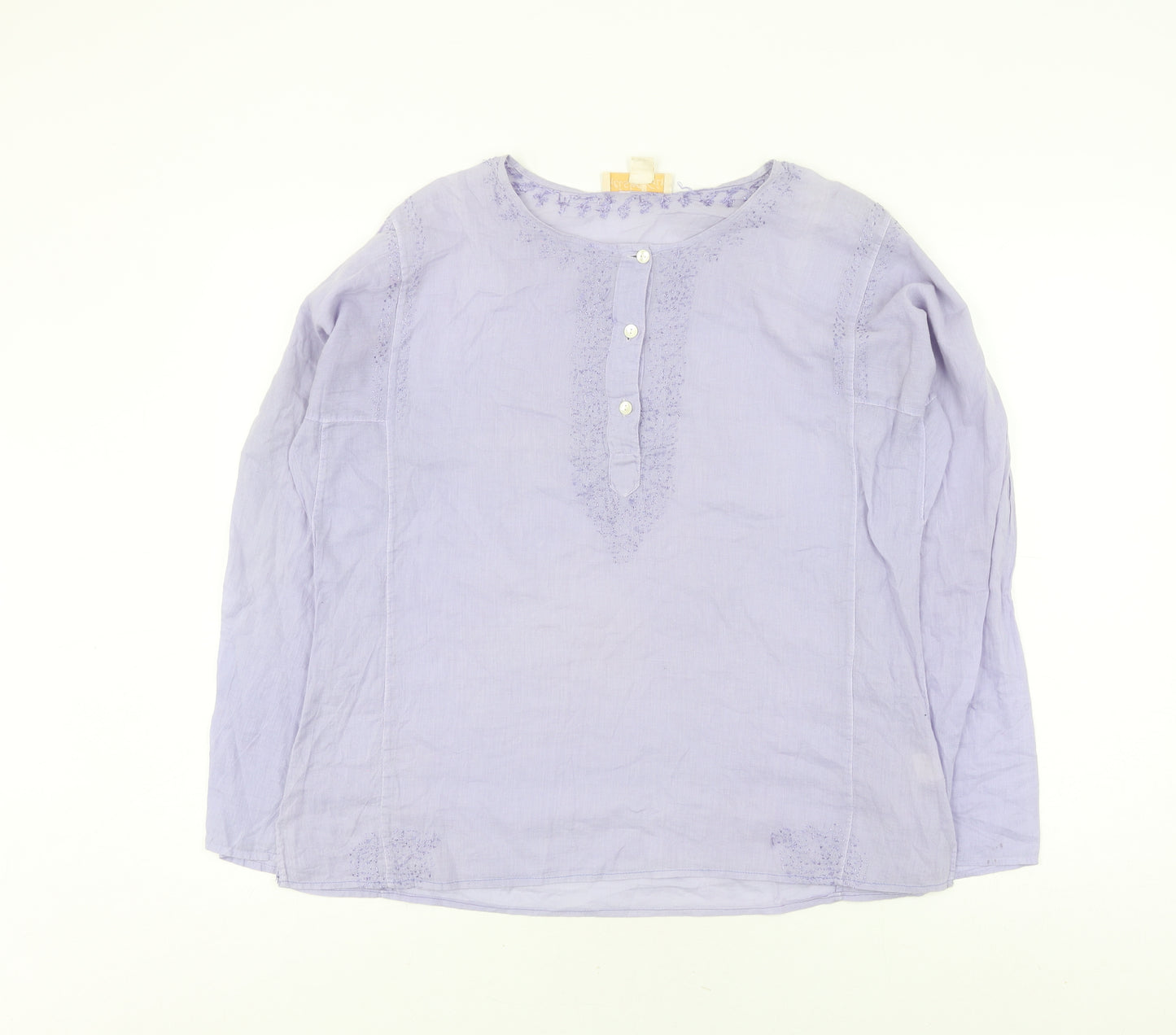 Geisha Girl Women's Purple Tunic Blouse, L