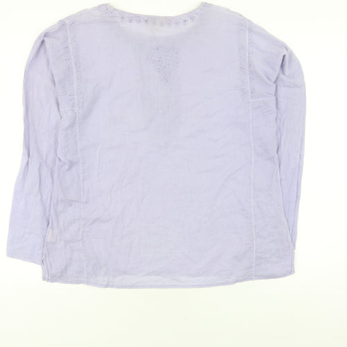 Geisha Girl Women's Purple Tunic Blouse, L