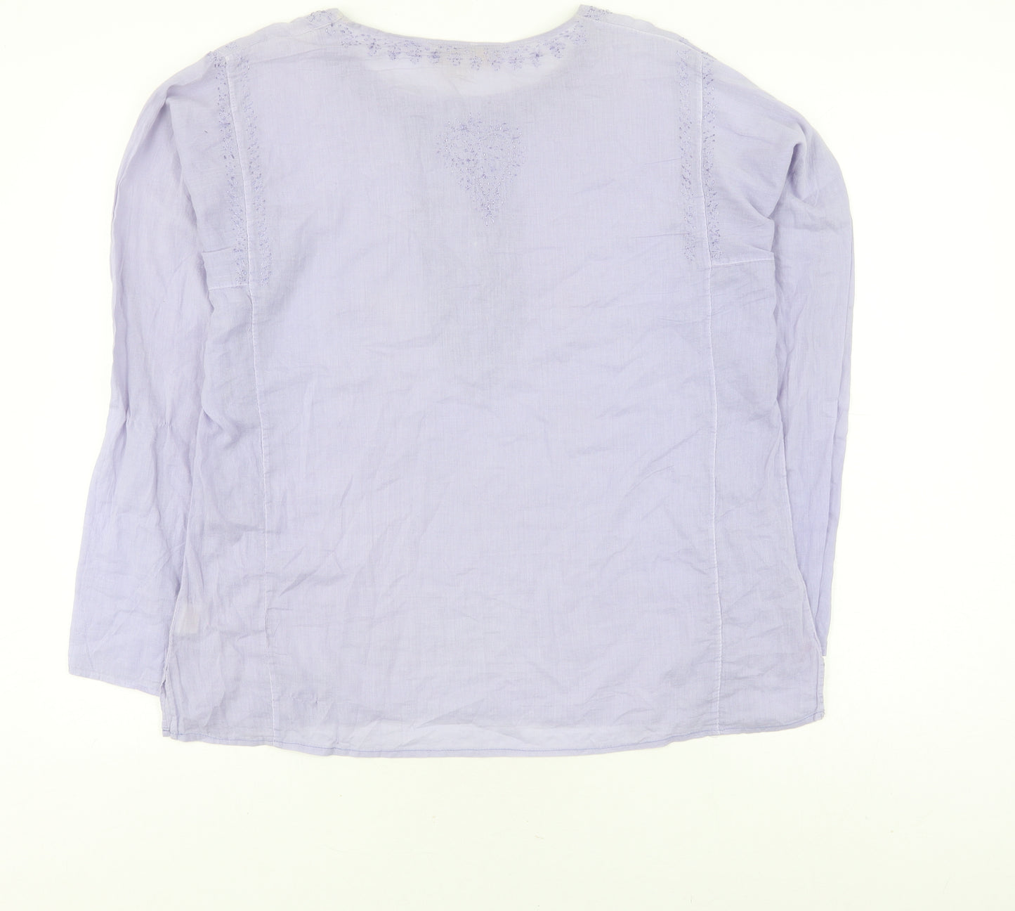 Geisha Girl Women's Purple Tunic Blouse, L