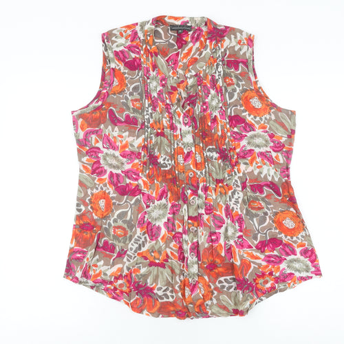 Cassis Collection Women's Floral Blouse, Size 12, Multicoloured