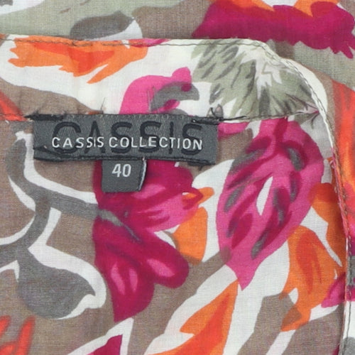 Cassis Collection Women's Floral Blouse, Size 12, Multicoloured