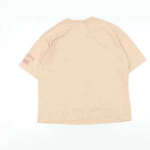 Disney Women's XS Beige Cartoon T-Shirt