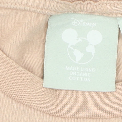 Disney Women's XS Beige Cartoon T-Shirt