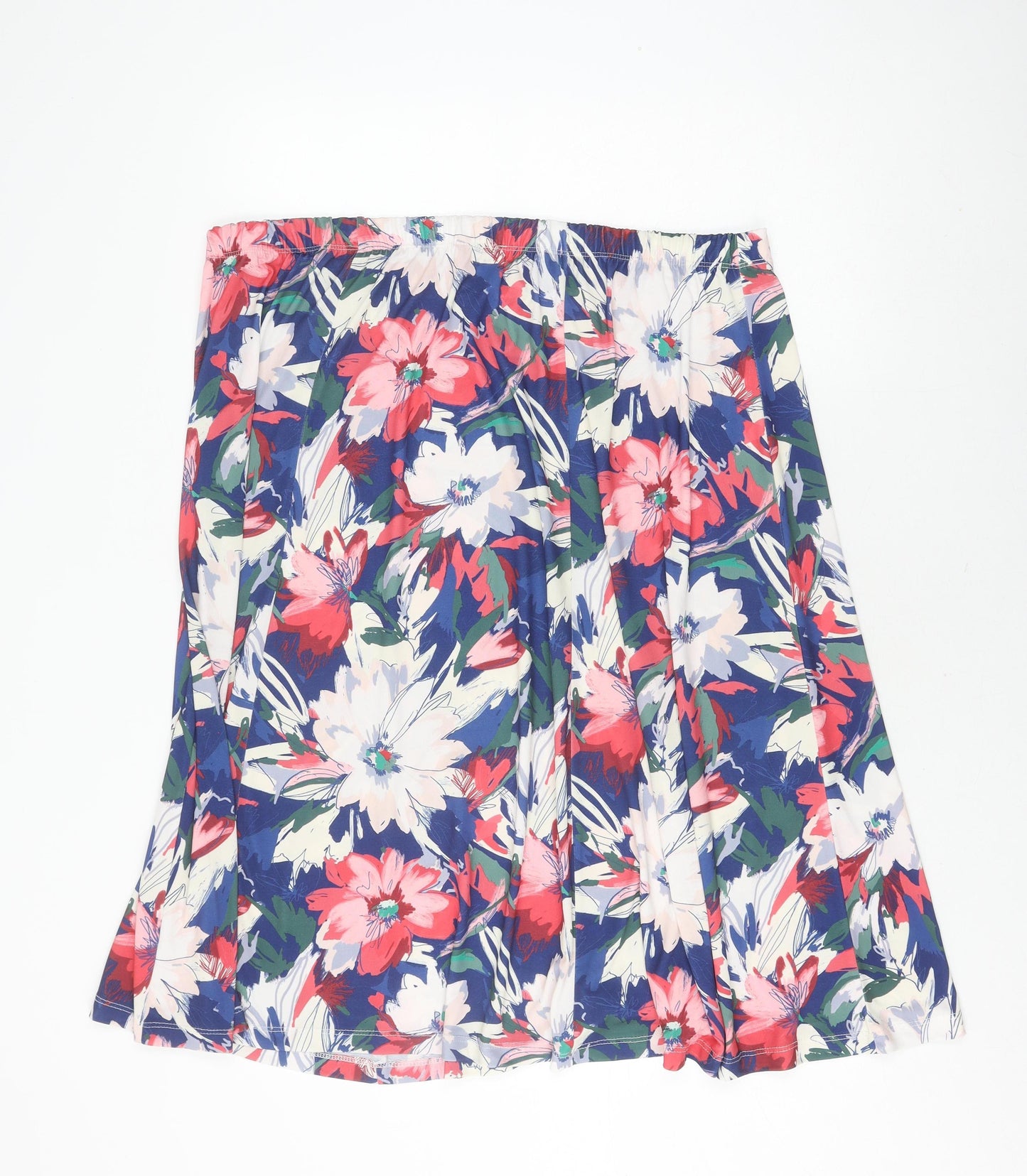 Damart Women's Multicoloured Floral Pleated Skirt Size 22