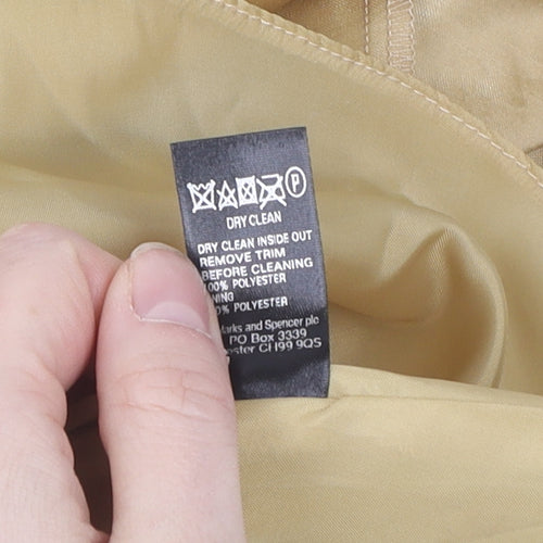 Marks and Spencer Gold Strapless Midi Dress