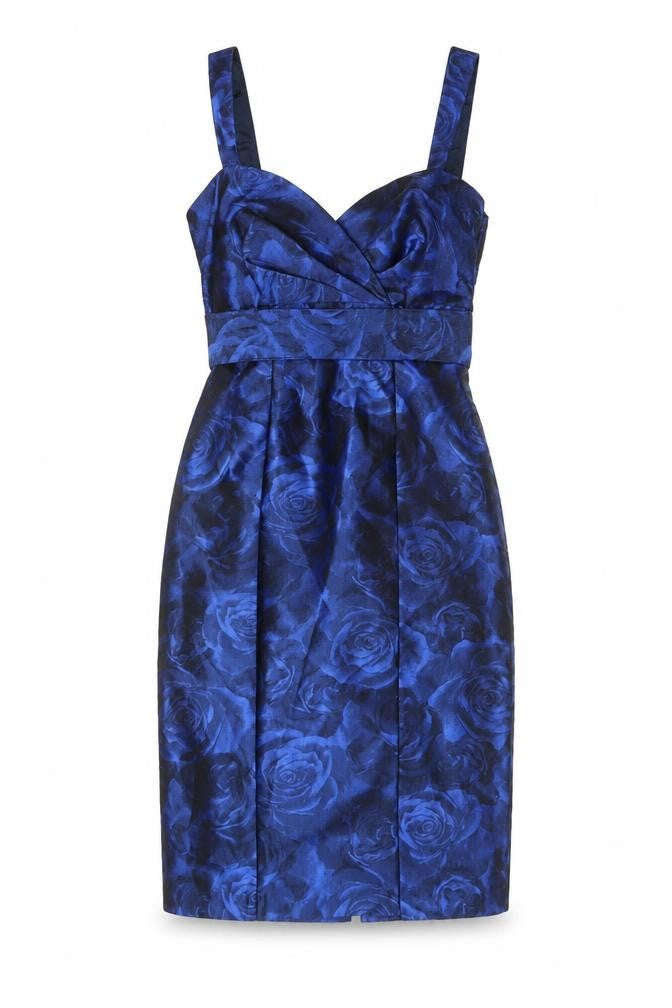 Debenhams Women's Blue Bodycon Dress, Size 8, Floral