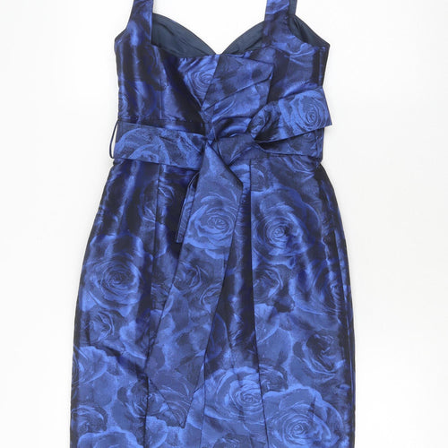 Debenhams Women's Blue Bodycon Dress, Size 8, Floral