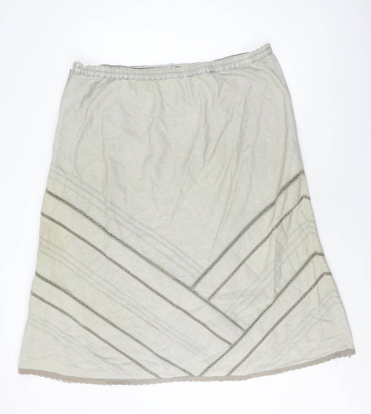 Damart Women's Beige A-Line Skirt Size 24