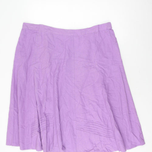 Damart Women's Purple A-Line Skirt Size 24
