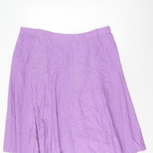 Damart Women's Purple A-Line Skirt Size 24