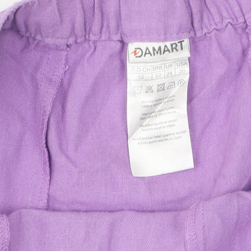 Damart Women's Purple A-Line Skirt Size 24