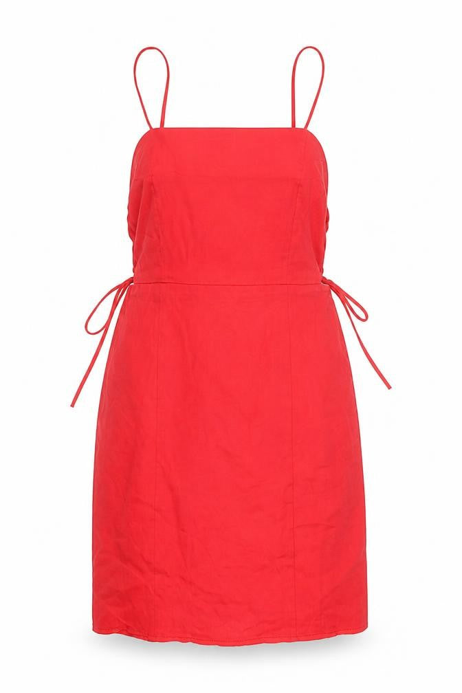 Zara Women's Red XS Slip Dress with Ruffles