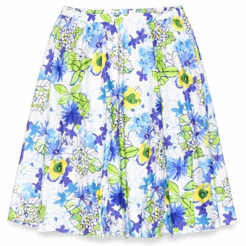 Damart Women's Multicoloured A-Line Floral Skirt Size 10
