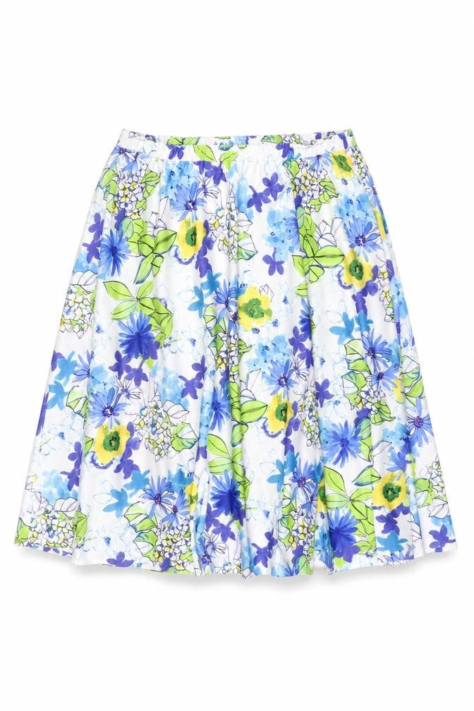 Damart Women's Multicoloured A-Line Floral Skirt Size 10