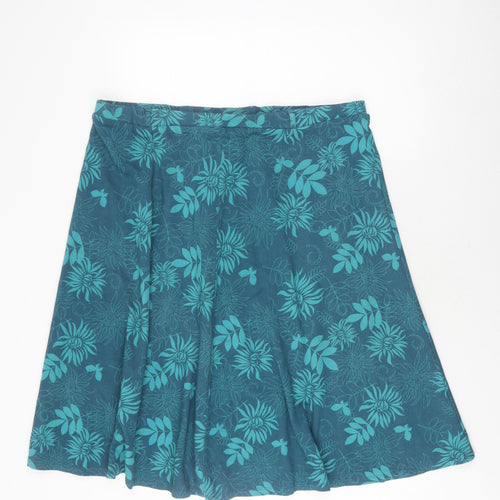 Damart Women's Blue Floral Skirt Size 24
