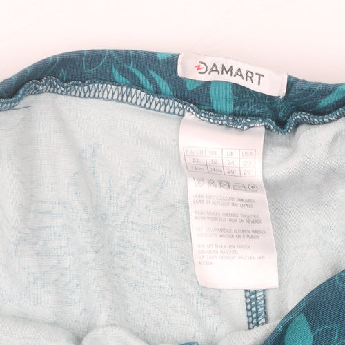 Damart Women's Blue Floral Skirt Size 24
