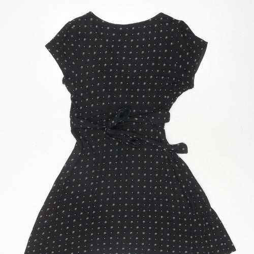 FatFace Women's Black Wrap Dress, Size 12
