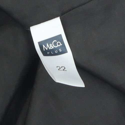 M&Co Women's Multicoloured Floral Skirt Size 22 Plus