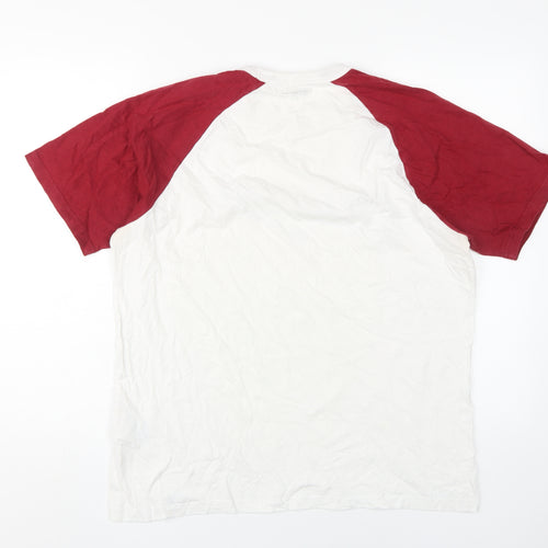 Carhartt Men's Colourblock T-Shirt L Cotton Logo