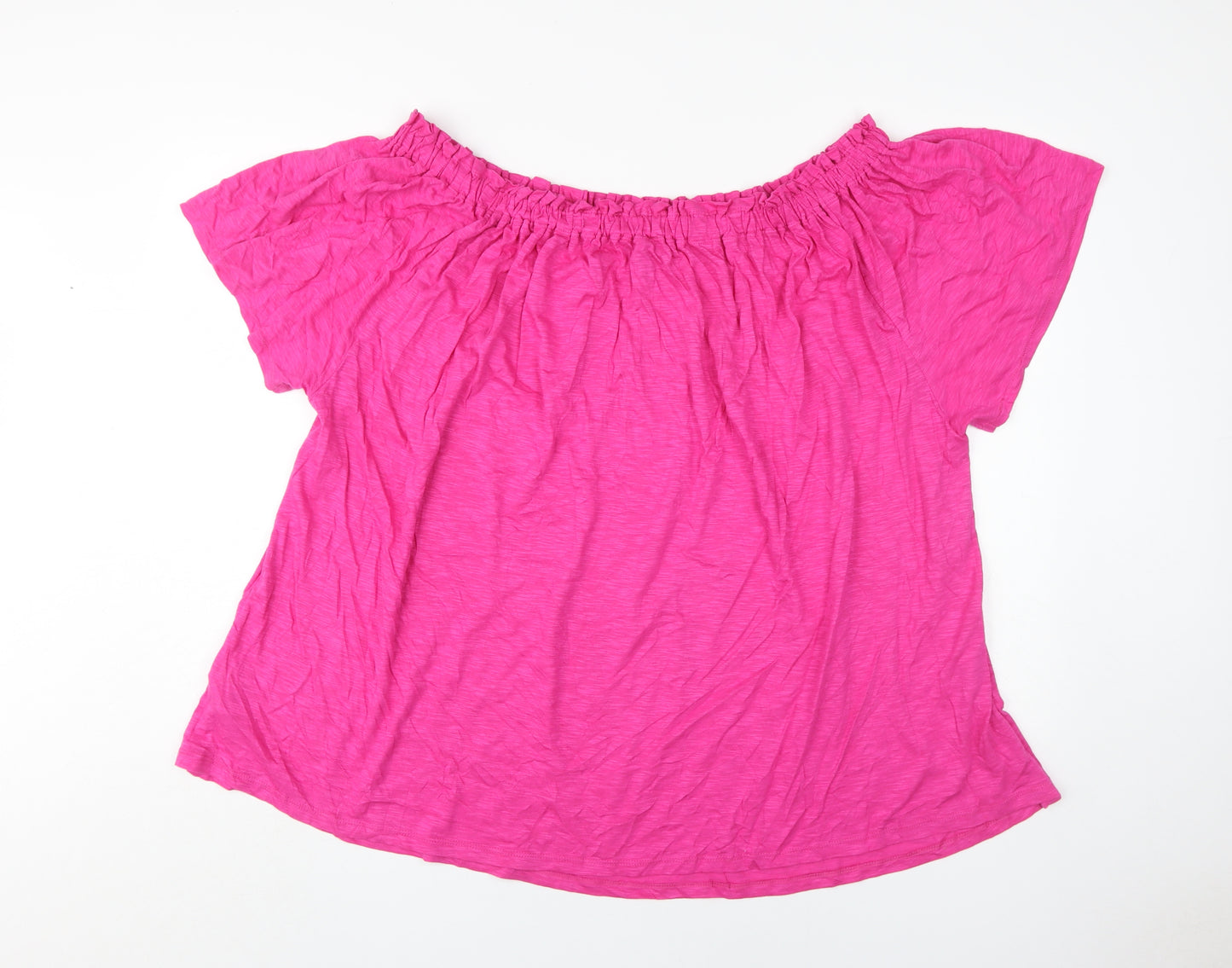 New Look Women's Pink Off the Shoulder Top Size 26