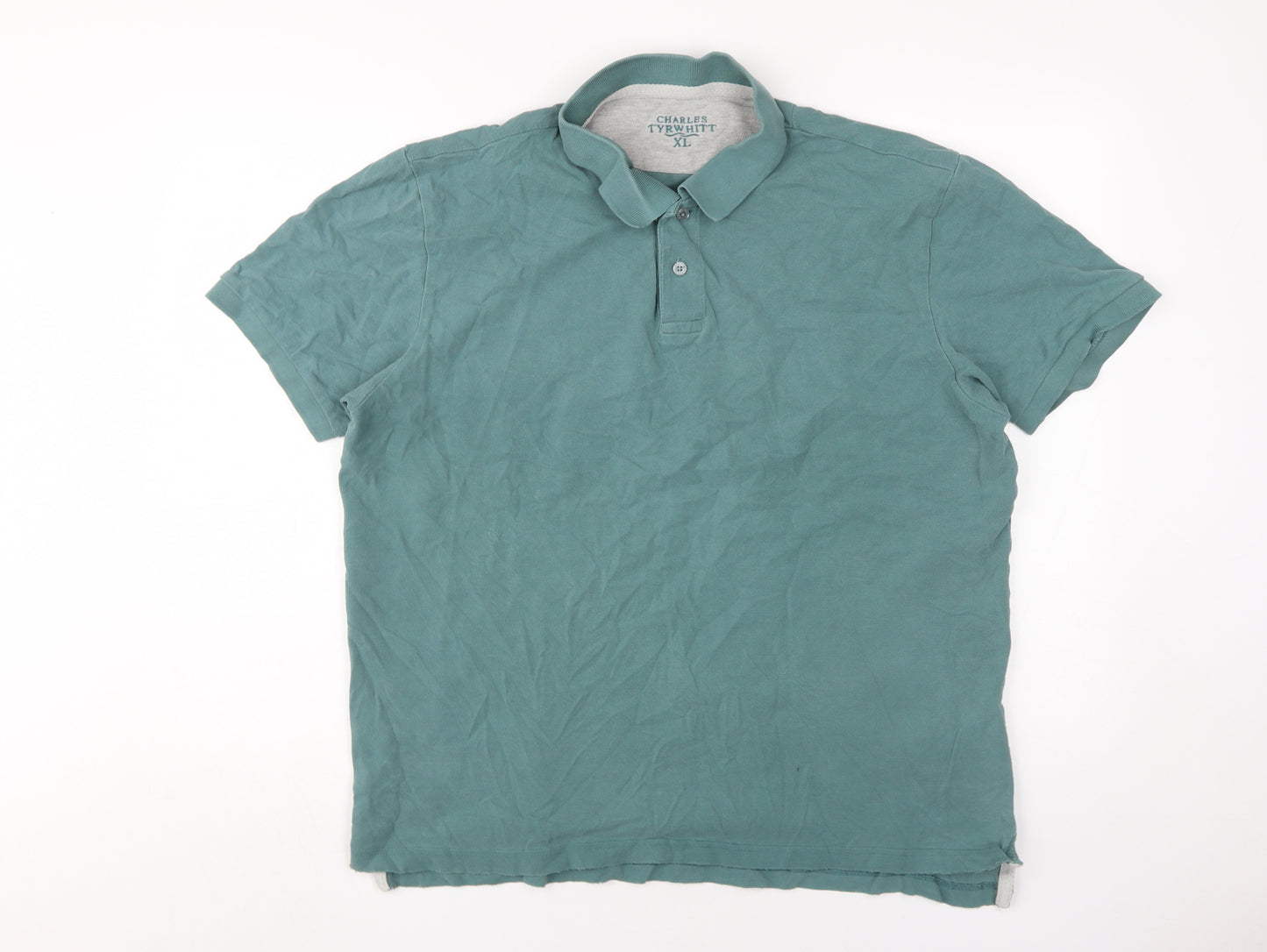 Charles Tyrwhitt Men's Green XL Polo Shirt