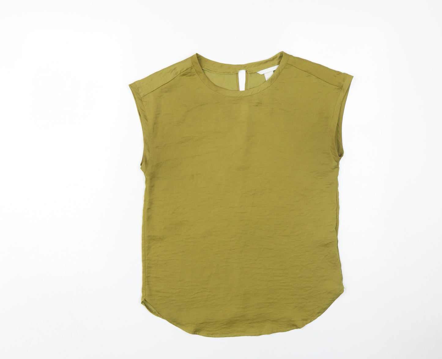 H&M Women's Green Sleeveless Blouse Size 6