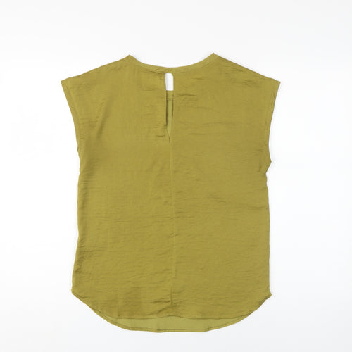 H&M Women's Green Sleeveless Blouse Size 6