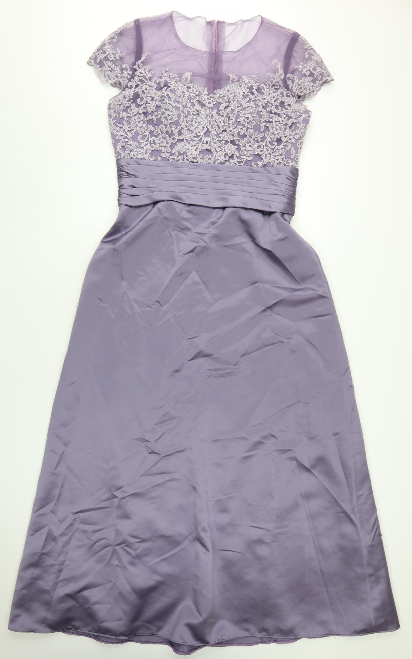 Mark Lesley Women's Purple Midi Fit & Flare Dress