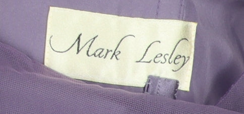 Mark Lesley Women's Purple Midi Fit & Flare Dress